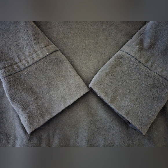 23rd Street Black Fleece Jacket Buttons Intricate Lining Classy Chic Size Medium - Picture 9 of 9